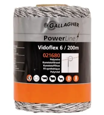 Vidoflex 6 WIT 200 Meter Fabrieksprijs