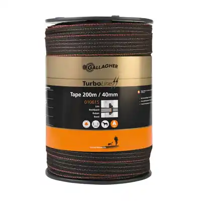 Schrikband 40 MM BRUIN 200 Meter Op = Op
