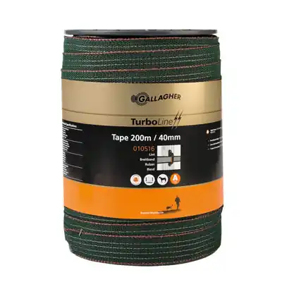 Gereduceerde Prijs Schrikband 40 MM GROEN 200 Meter