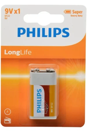 Batterij PHILIPS LONGLIFE 9VOLT Exclusieve Aanbieding