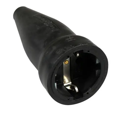Op = Op Koppelcontactstop RUBBER RA ZWART