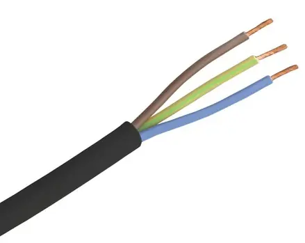 Snoer VMVL 1.0METER 3*1.00 ZWART Direct Verzonden