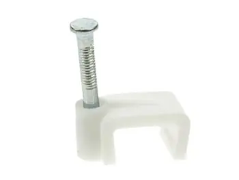 Fabrieksprijs Kabelclips (25) PLAT WIT 4MM