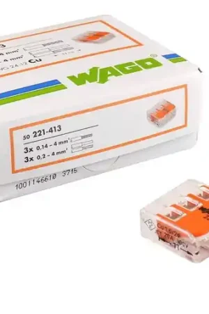 Merkproduct Lasklemmen WAGO KLEM 50 stuks 3VOUDIG