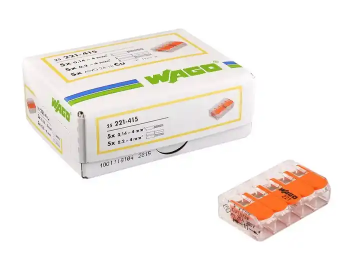 Lasklemmen WAGO KLEM 25 stuks 5VOUDIG Express Levering