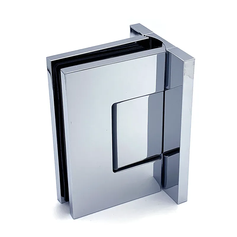 Porto Premium glas/wand 90° tweezijdig scharnier - Chroom Superprijs