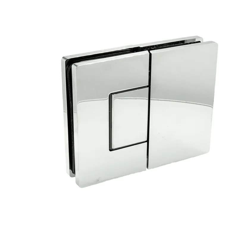 Porto Premium glas/glas 180° scharnier - Chroom Hoge Kwaliteit