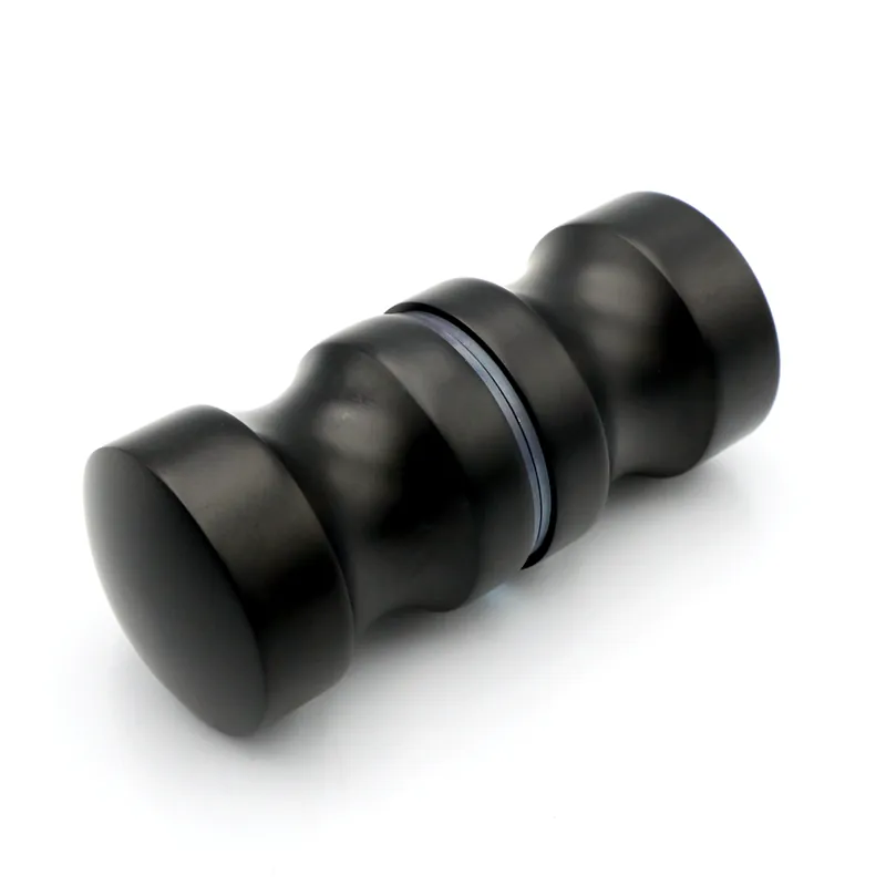 Actieprijs Douchedeurknop 703 rond 30mm - Zwart