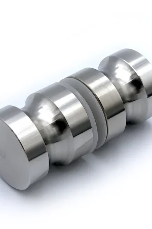Weekendaanbieding Douchedeurknop 701 rond 30mm - RVS