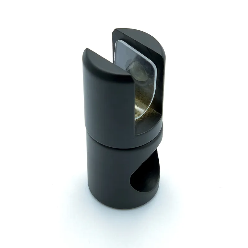 Bestseller Eindstuk/glasbevestiging stabilisatiestang rond 8 - 10mm - Zwart