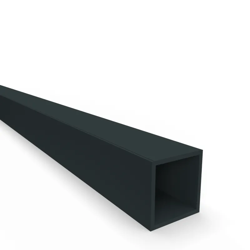 Stabilisatiestang vierkant losse stang - 500 mm - Zwart Nieuw
