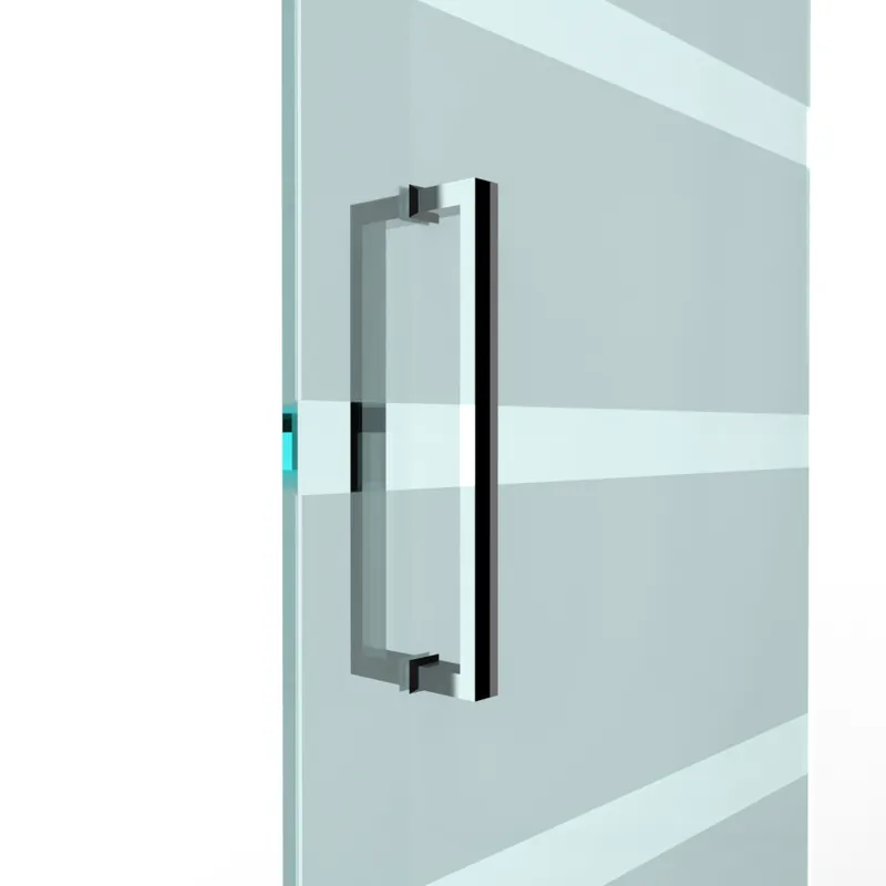 U-deurgreep met flens rechthoekig 30x15mm - L 515x500mm - chroom Finale Uitverkoop