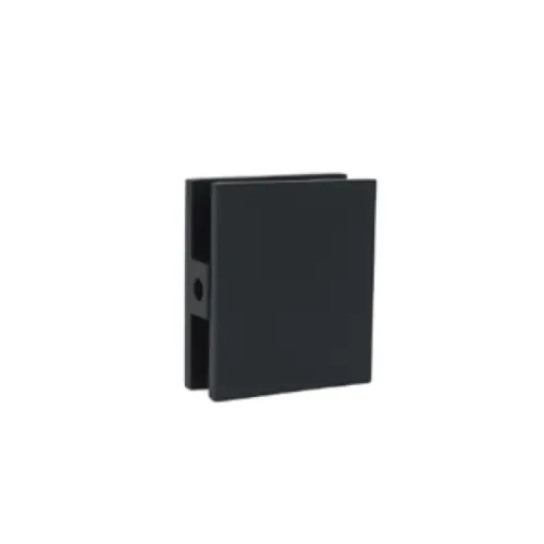 Glasklem Granada 90° rechte hoek glas/wand (50x50mm) - Zwart Actieprijs
