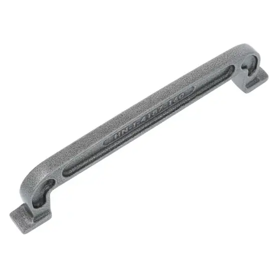 Greep gietijzer met opdruk 160 mm ijzer blank Weekendaanbieding