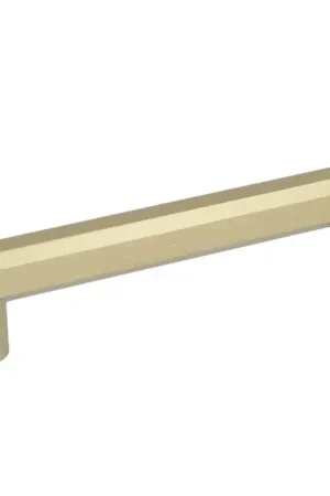 Favoriet Greep recht 157 x 30 x 128 mm mat messing