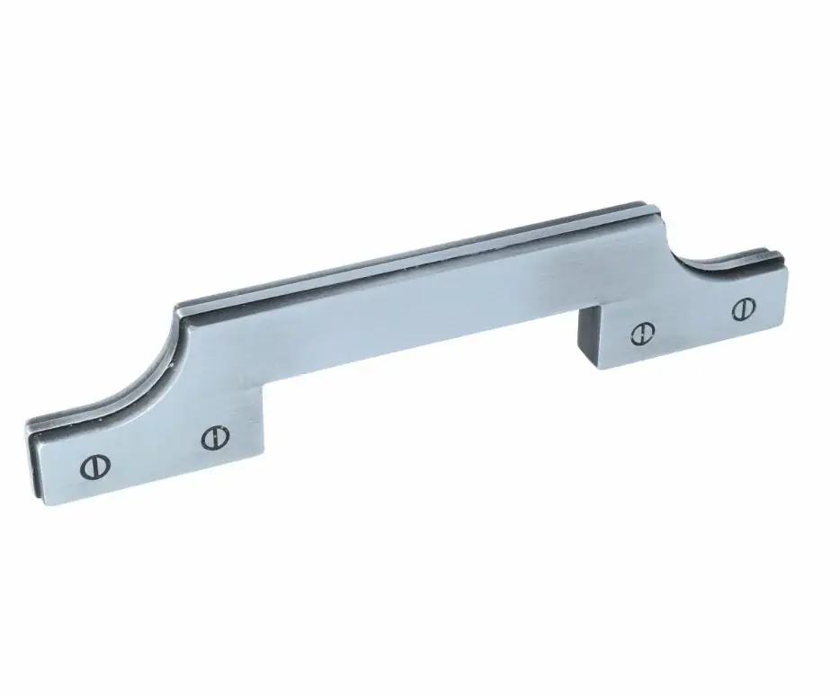 Greep smal 176 x 38 x 128 mm zilvergrijs schaduw Flitsaanbieding