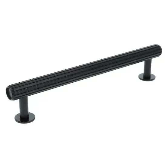 Meubelgreep groeven 160 mm zwart Merkproduct
