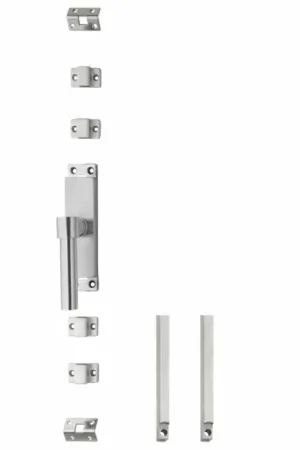 Intersteel set kruk-espagnolet links L-recht inclusief stangenset 2x 1245mm rvs geborsteld Lage Prijs