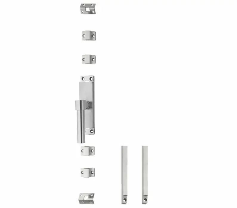 Intersteel set kruk-espagnolet links L-recht inclusief stangenset 2x 1245mm rvs geborsteld Lage Prijs
