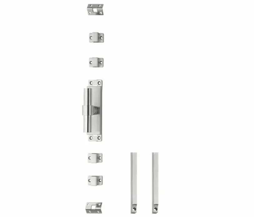 Populair Intersteel set kruk-espagnolet links T-recht inclusief stangenset 2x 1245mm rvs geborsteld