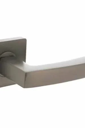 Dagaanbieding Intersteel deurklink Minos op vierkant rozet antraciet grijs