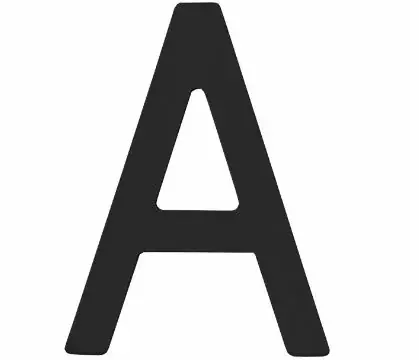 Beste Prijs Intersteel huisletter A 100 mm rvs zwart