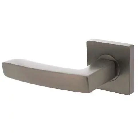 Intersteel enkele deurklink links Hera op vierkant rozet antraciet grijs Actieprijs