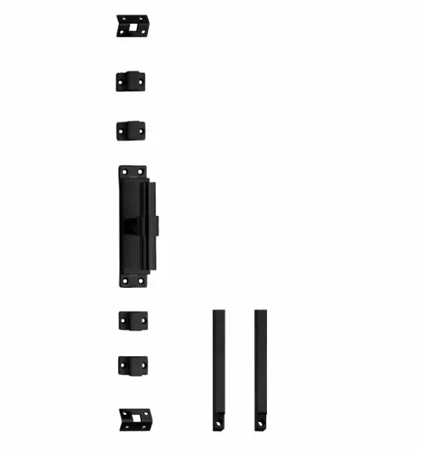 Beste Prijs Intersteel set kruk-espagnolet rechts T-recht incl stangenset 2x 1245mm rvs zwart