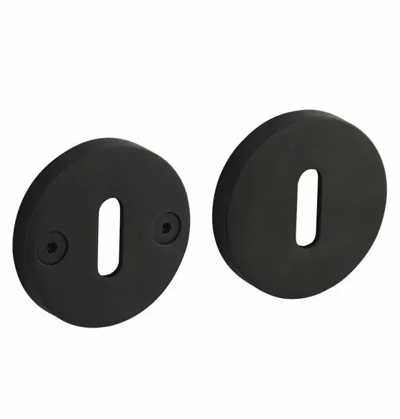 Intersteel sleutelplaatjes Grand & Johnson éénzijdig verdekt ø55x8mm PVD zwart Nieuw