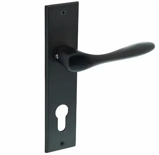 Must-Have Intersteel deurklink Banaan met schild 181x41x7mm PC72 mat zwart