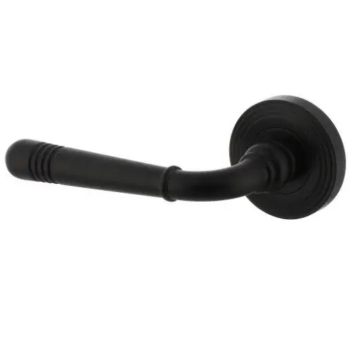 Intersteel enkele deurklink links Helena op rozet ø54x9mm zwart Laatste Kans