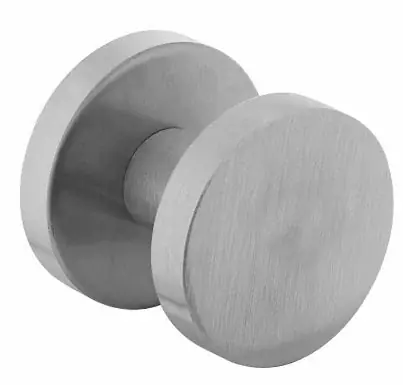 Premium Intersteel knop plat vast op rozet Ø52x10mm verdekt rvs