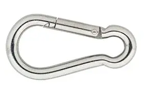 Direct Verzonden DX Karabijnhaak C-DIN 5299 140×11 mm rvs AISI 316