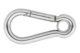 DX Karabijnhaak met kous C-DIN 5299 100×10 mm rvs AISI 316 Weekendaanbieding