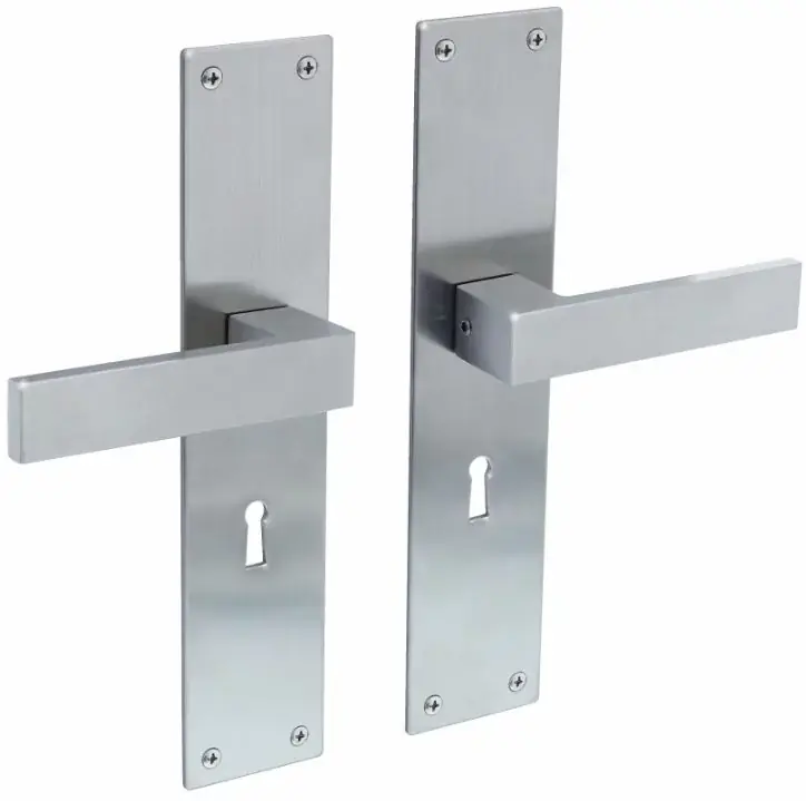 Lage Prijs Intersteel deurklink Amsterdam met renovatieschild SL110 rvs