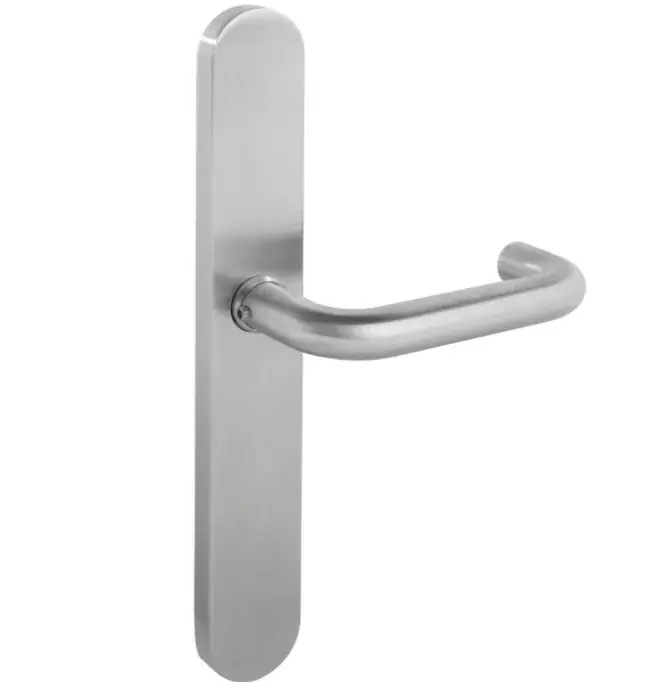 Intersteel deurklink rond Ø19mm op xL schild 278x40mm verdekt blind rvs Hoge Kwaliteit