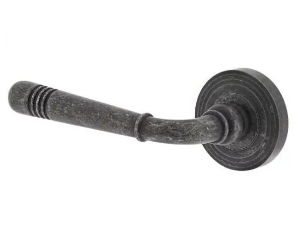 Intersteel enkele deurklink links Helena op rozet oud grijs Hete Deal