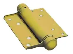 Dagaanbieding Bommer scharnier enkelwerkend 175 mm vermessingd