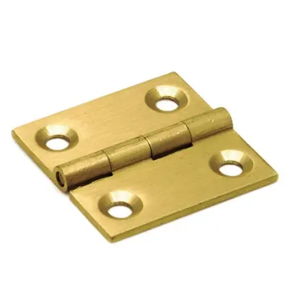 DX Smalscharnier 35×35 mm massief messing Lage Kosten