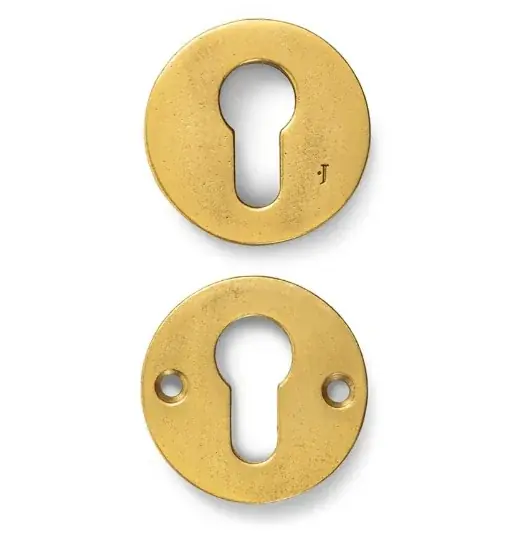 Veiligheidsrozet Jolie rond 52 mm antiek goud Lage Prijs