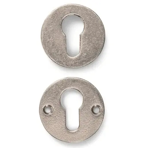 Veiligheidsrozet Jolie rond 52 mm oud zilver Op = Op