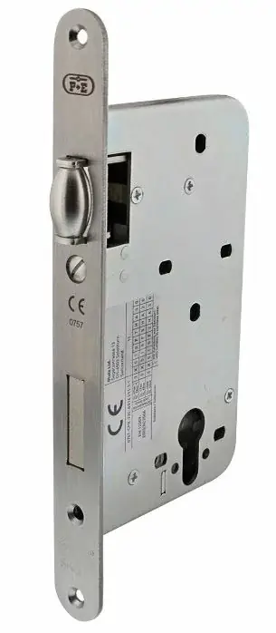 P+E Tonrol dag- en nachtslot PC72 doornmaat 60 mm met rvs geborstelde voorplaat 235×25 mm Koop Vandaag