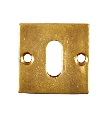 Beste Prijs Sleutelplaatje Jolie vierkant 42 mm antiek goud