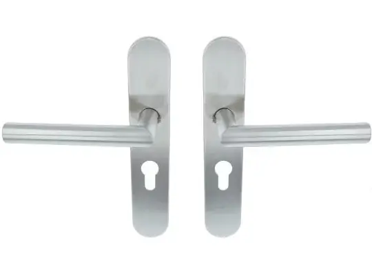ODShop deurklink Modern haaks op ovaal schild PC55 rvs Superprijs