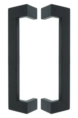 Populair Deurgreep Aerina dubbel 250mm mat zwart