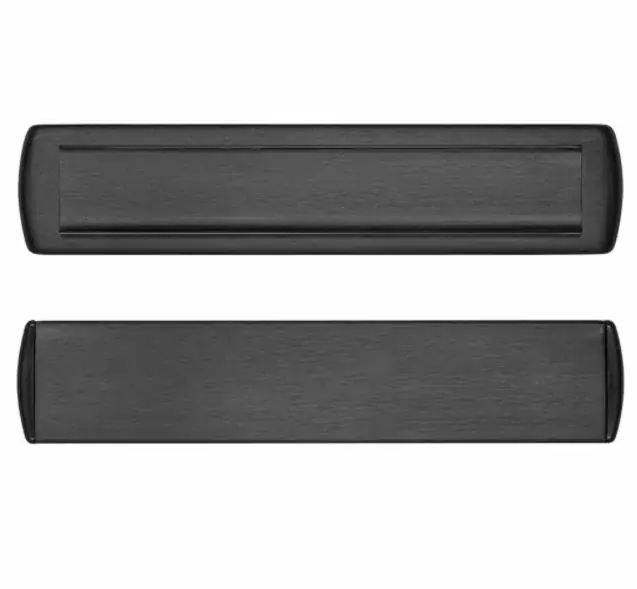 Betaalbaar AXA binnen/buiten briefplaat Curve Plus aluminium geslepen F8 zwart