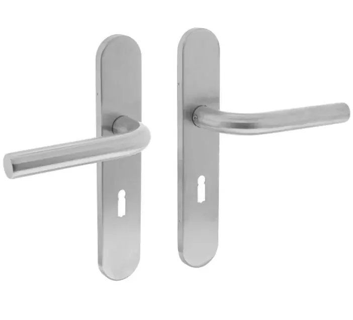 Intersteel deurklink Recht op verdekt schild ovaal SL72 rvs Speciale Aanbieding