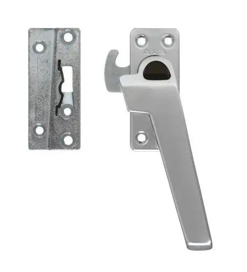 Beste Prijs AXA raamsluiting met nok en drukknop rechts 3318 aluminium F1