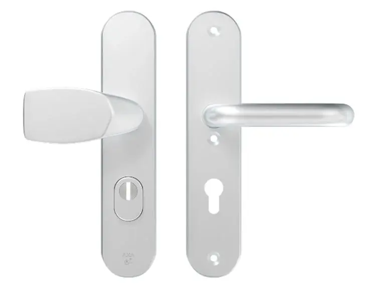 AXA Oval Plus veiligheidsbeslag PC72 SKG3 met kerntrekbeveiliging Wing-greep/kruk Laatste Kans