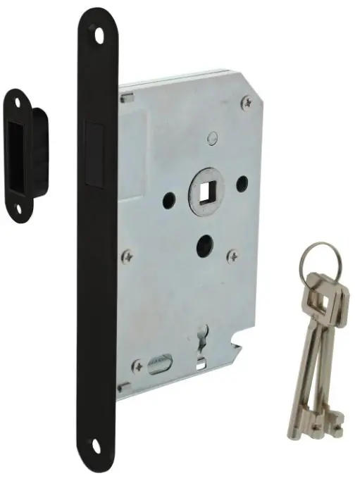 Intersteel Magneet Klavier dag en nachtslot SL56 met zwarte voorplaat 20×175 mm Uitverkoop